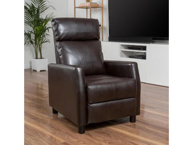 Christopher Knight Home Tabahri Bonded Leather Recliner Club Chair Newegg Com