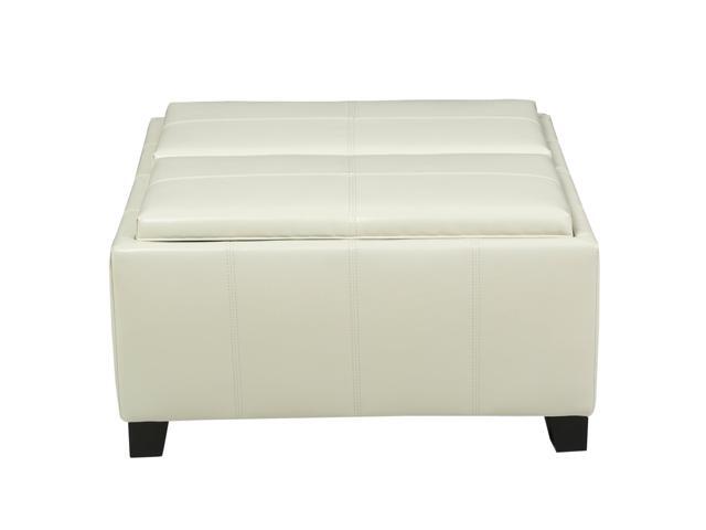 Christopher Knight Home Mansfield Faux Leather Tray Top Storage