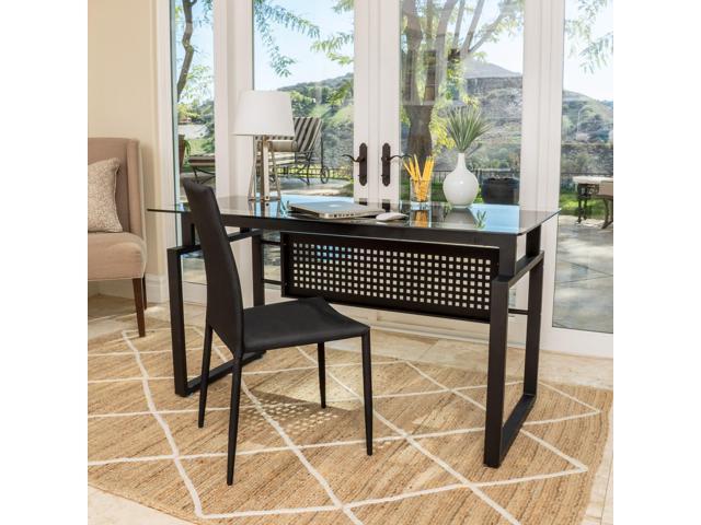 Christopher Knight Home Fiske Glass Computer Desk Newegg Com