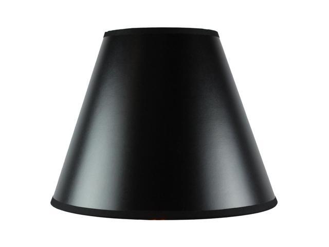 Bold Black With True Gold Lining Hard Back Parchment Empire Lamp Bold Black With True Gold Lining Hard Back Parchment Empire Lamp Shade 6x12x9 5