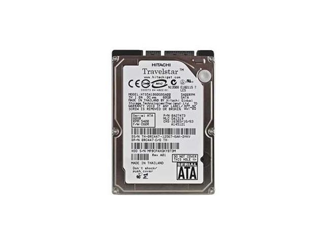 60GB SATA Hitachi Travelstar 5K100 5400RPM 9.5mm HTS541060G9SA00 Hard Drive Internal Consumer Electronics
