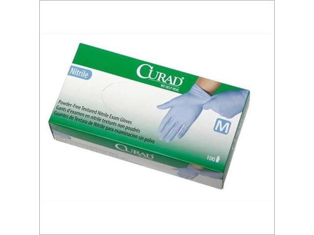 Curad CUR9315 Exam Glove, Powder-Free, Medium, 150/Box, 1 Box