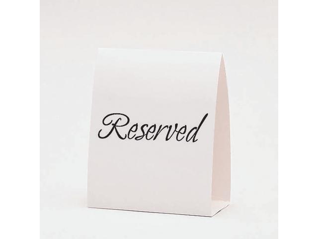reserved table cards