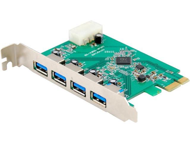 Protronix 4-Port USB 3.0 PCI Express (PCIe) Host Controller Card ...