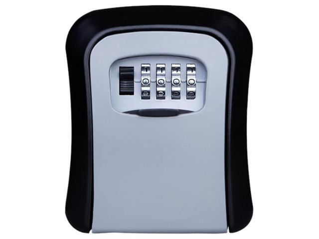 4 Digit Combination Lock Box Wall Mount Security Safe Large 5 Key ...