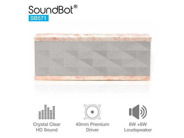 soundbot sb571 portable wireless bluetooth speaker with 12w output hd bass