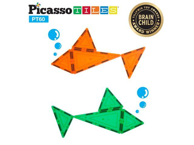 picassotiles 60 piece set 60pcs magnet building tiles