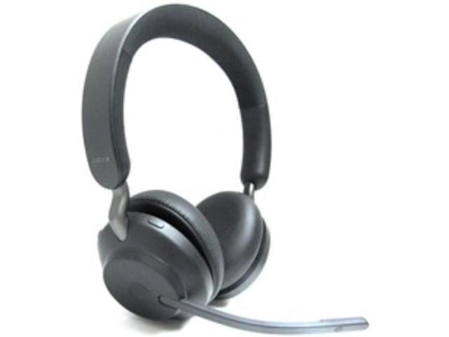 Jabra Evolve2 65 Headset - Stereo - Wireless - Bluetooth - 98.4 ft - 20 Hz - 20 kHz - Over-the-head - Binaural - Circumaural - Noise Cancelling, MEMS Technology Microphone - Black