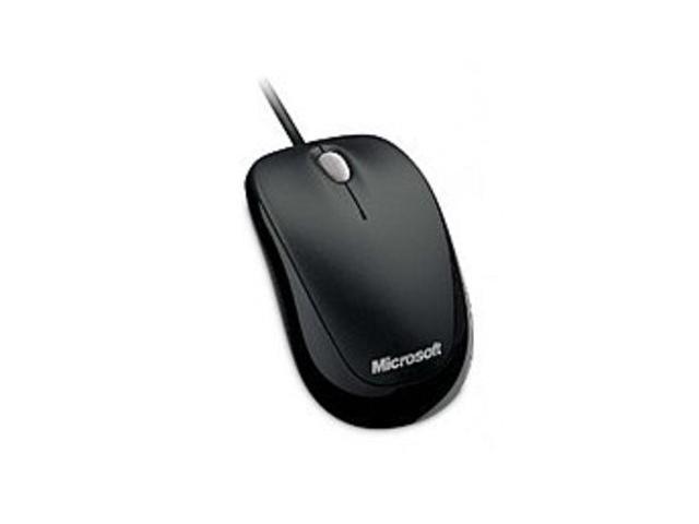 Microsoft 4HH-00001 500 Compact Optical Mouse for Business - USB - Cable - Black