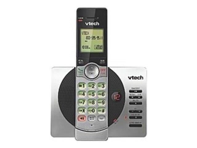 Photo 1 of VTech DECT 6.0 Expandable Cordless Phone System with Answering Machine, 1 Handset - Silver