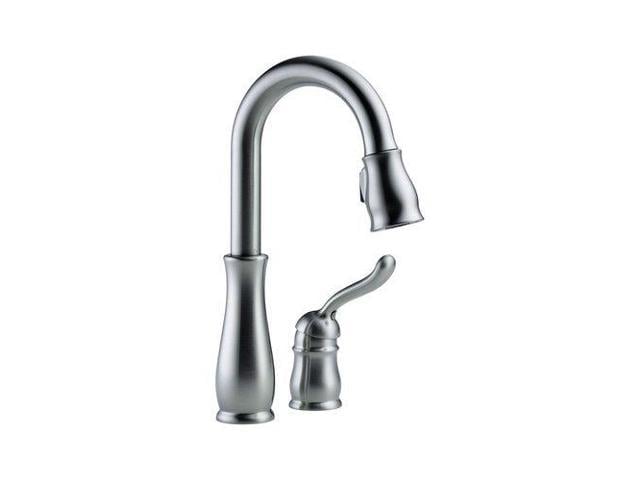 Delta 9978-AR-DST Leland Pullout Spray Bar/Prep Faucet with MagnaTite Docking, Diamond Seal and To, Arctic Stainless