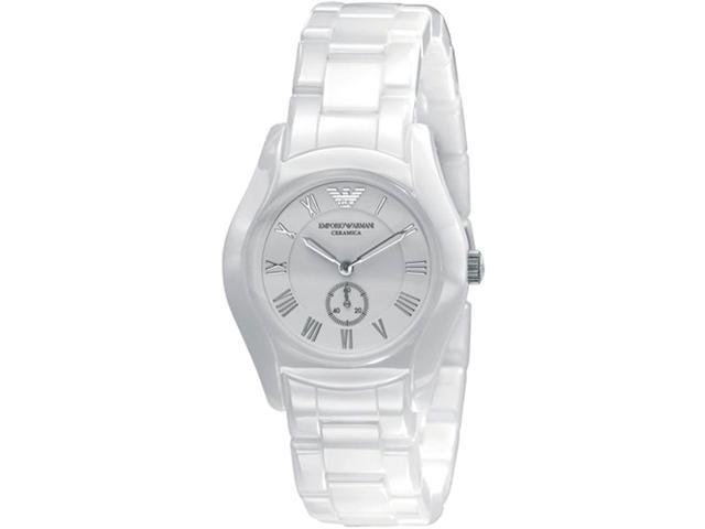 emporio armani white ceramic watch