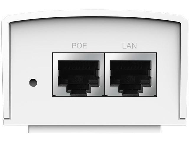 TP-Link PoE Injector | PoE Adapter 48V DC Passive PoE | Gigabit Ports | Up  to 100 Meters(325 feet) | Wall Mountable Design (TL-PoE4824G), White