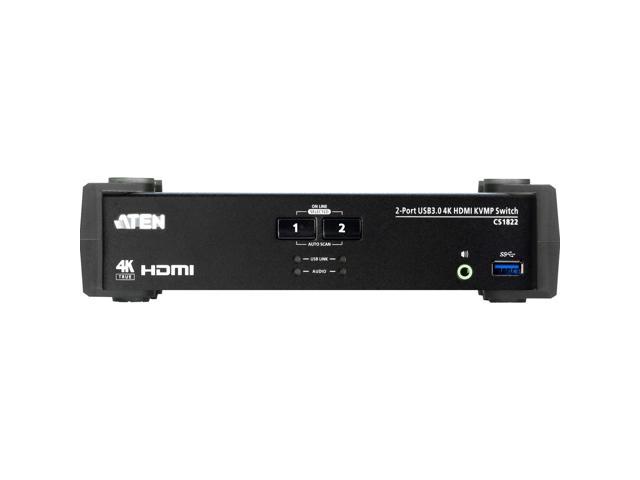 Aten 2-Port USB 3.0 4K HDMI KVMP Switch CS1822 - Newegg.ca
