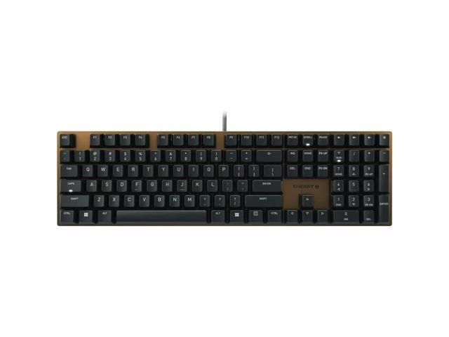 Cherry KC 200 MX Mechanical Office Keyboard with MX2A Brown Switches, Bronze