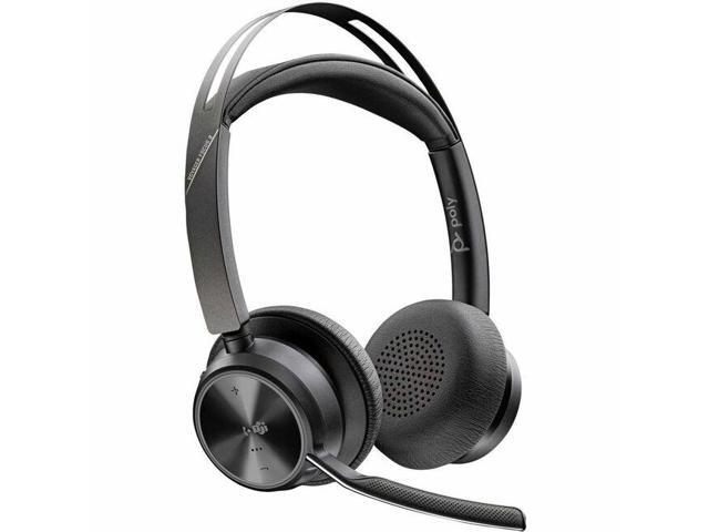 Poly Voyager Focus 2 Microsoft Teams Certified USBC-C Headset + USB-C/A Adapter TAA - Microsoft Teams Certification - Google Assistant, Siri - Stereo - USB Type C - Wired/Wireless - Bluetooth - 298.6