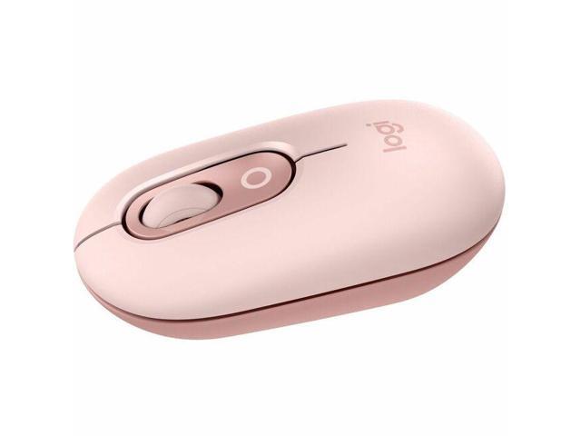 Logitech POP Mouse - Wireless - 32.81 ft - Bluetooth - Rose - Scroll Wheel - 4 Button(s) - 1 x AA Battery Supported