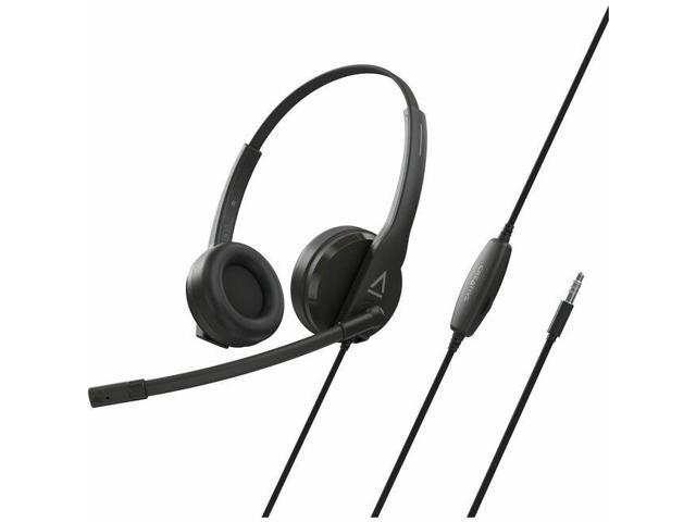 Creative HS-230 Lightweight Headset with Noise-cancelling Mic - Stereo - USB Type A, Mini-phone (3.5mm) - Wired - 100 Hz to 20 kHz - Over-the-head, On-ear - Binaural - Circumaural - Noise Cancelling,