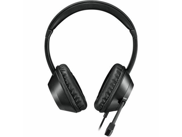 Adesso Xtream P7 Wired Stereo Headset With AI Controls - Stereo - USB Type A, USB Type C - Wired - 32 Ohm - 20 Hz to 20 kHz - Over-the-head - Binaural - Circumaural - 6 ft Cable - Omni-directional Mic