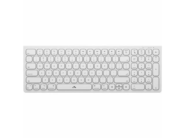Alogic Echelon USB-C Compact Rechargeable Wireless Keyboard for macOS - Wireless Connectivity - Bluetooth/RF - 5 - 32.81 ft - 2.40 GHz - USB Type A Interface - 99 Key(s) - Easy-Switch, Home, Desktop,