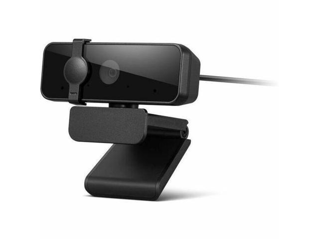 Lenovo Essential Webcam - 30 fps - Black - USB 2.0 Type A - Full HD - 1920 x 1080 Video - 85° Angle - Tripod Mount - Microphone - Windows 10, Windows 11, macOS, ChromeOS - Privacy Cap, Tripod