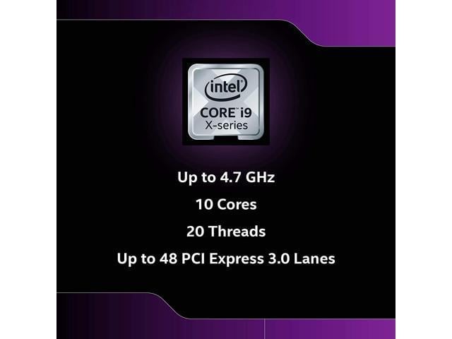 Intel Core i9-10900X - Core i9 10th Gen Cascade Lake 10-Core 3.7 GHz LGA  2066 165W None Integrated Graphics Desktop Processor - BX8069510900X