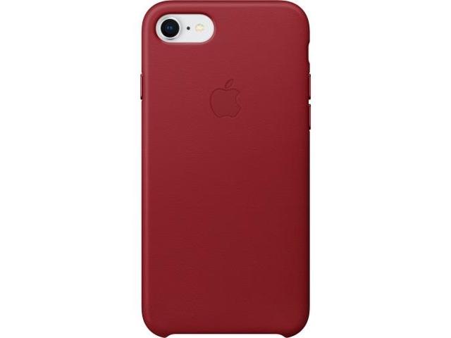 Used Acceptable Apple Iphone 8 7 Leather Case Product Red Iphone 8 Iphone 7 Red Leather Microfiber Newegg Com