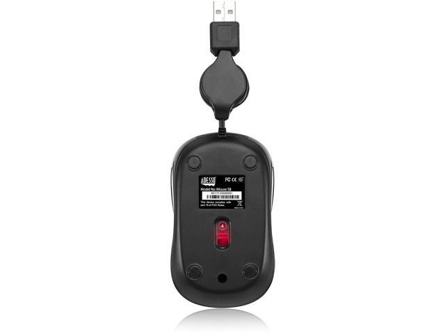 Adesso iMouse S8R - USB Illuminated Retractable Mini Mouse