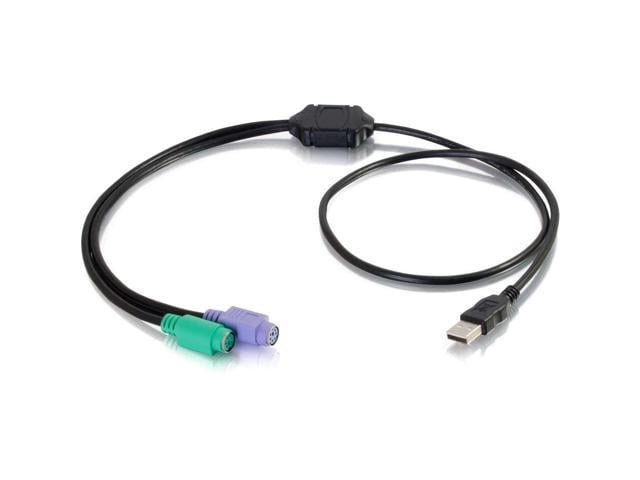 3FT USB TO DUAL PS/2 KEYBOARD AND MOUSE ADAPTER CABLE .USE A PS/2 COMPATIBLE KEY