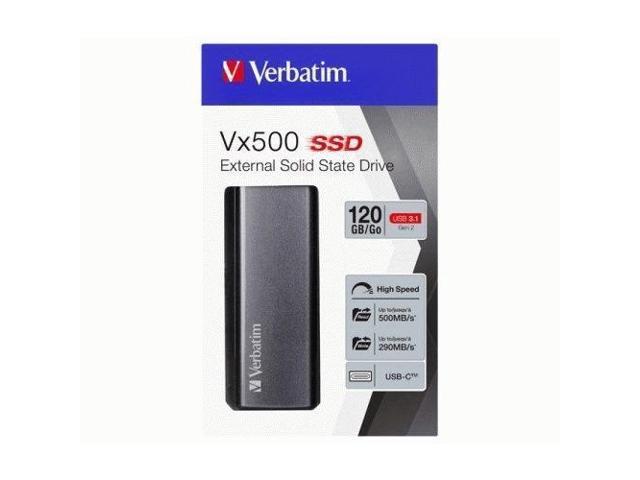 Elastisk Komprimere Vågn op Verbatim VX500 120GB USB 3.1 Gen 2 Solid State Disk - External External SSDs  - Newegg.com