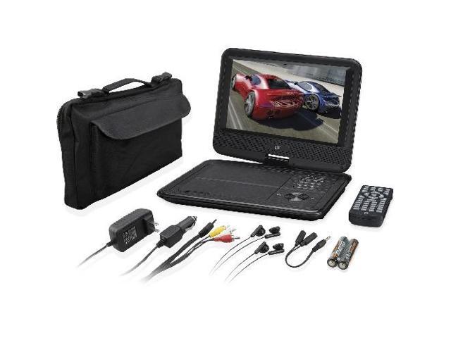 Gpx Pd901vpb Portable Dvd Player 9 Display 800 X 480 Black Dvd Rw Dvd Rw Cd Rw Dvd Video 16 9 Cd Da 1 X Headphone Port S Lithium Polymer Li Polymer 2 Hour Newegg Com