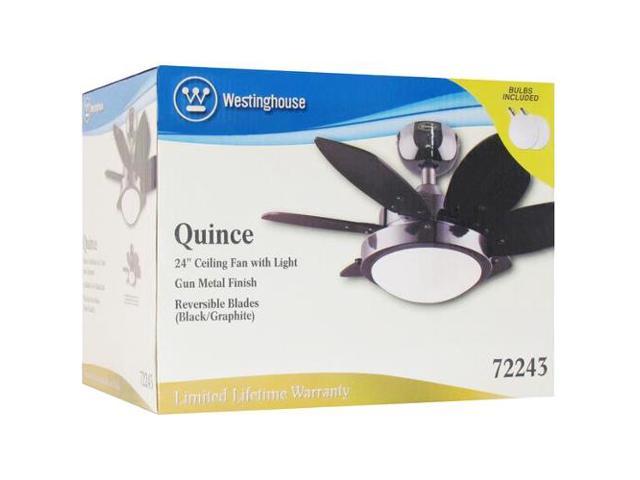 2 Pack Westinghouse 72243 Quince 24" Reversible Six-Blade Indoor Ceiling Fan 