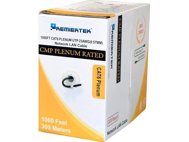 Premiertek PLENUM CMP CAT6 1000FT GRAY