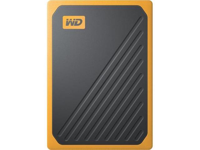 WD 1TB My Passport Go SSD Amber Portable External Storage, USB 3.0 - WDBMCG0010BYT-WESN
