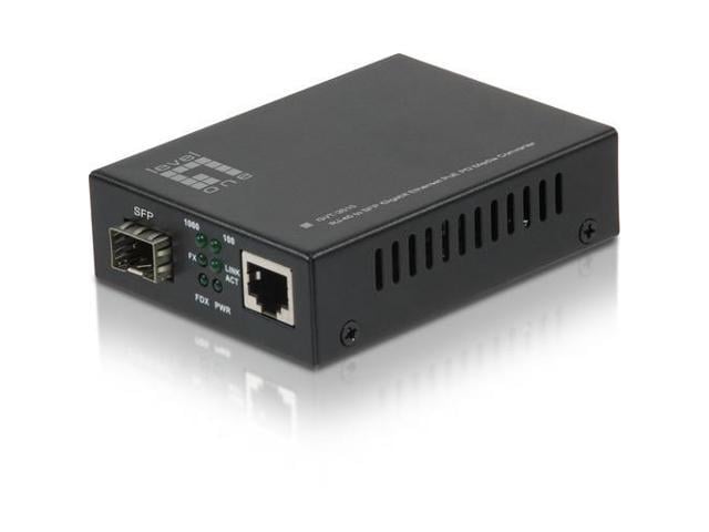 LevelOne RJ45 to SFP Gigabit PoE PD Media Converter - Network (RJ-45 ...