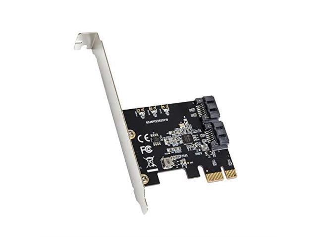 I/O CREST 2 Port SATA III PCI-e 3.0 x1 Controller Card (Jmicro Chipset), Add Two SATA 3.0 Devices to Any PCIe Slot