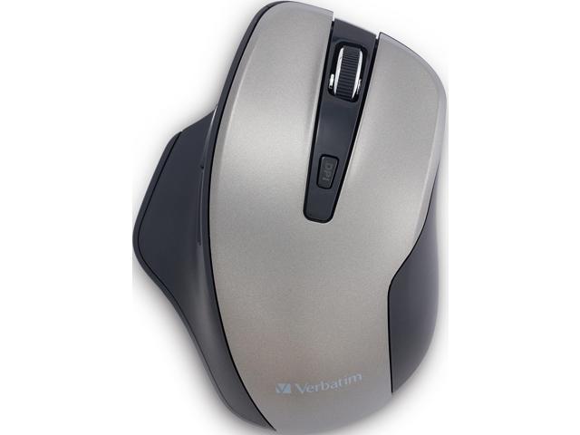 Verbatim Silent Ergonomic Wireless Blue Led Mouse - Graphite - Newegg.com