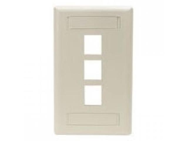 Black Box GigaStation2 3 Socket Network Faceplate