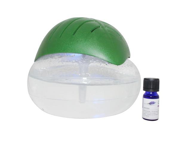 Ecogecko Green Leaf Air Cleaner Revitalizer Essential Oil Diffuser With 10ml Lavender Oil