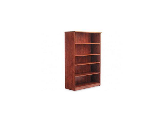 Five-Shelf 31 3/4w x 14d x 65h Alera Valencia Series Bookcase Medium Cherry 