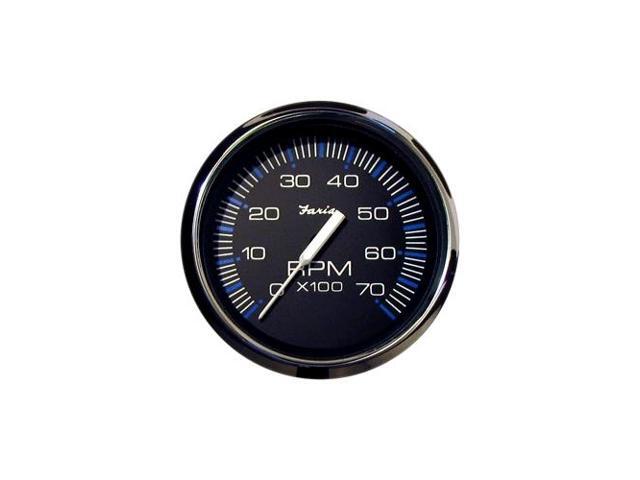 Faria 32904 Euro Tachometer White 4 Gas 6000 RPM