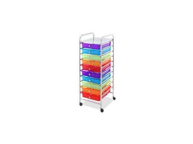 Whitmor 6049 7060 Bb 10 Drawer Cart Multi Color Newegg Com