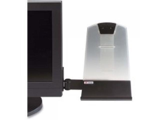 3M flat panel/lcd document holder, clear/Black (021200418273)