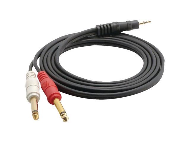 Pyle-pro Pcbl43ft6 12-gauge 3.5mm Male Stereo To Dual 1/4 Female Mono Y-cable Adapter 6 Ft