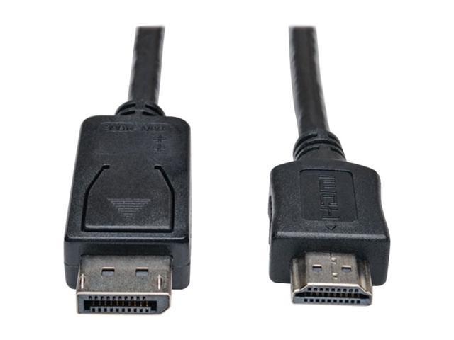 Tripp Lite P582-003 Tripp Lite DisplayPort to HD Cable Adapter HDCP 1080P M/M 3' 3ft - DisplayPort/HDMI for Monitor, TV, Audio/Video Device - 3 ft - 1 x DisplayPort Male Digital Audio/Video - 1 x HDMI