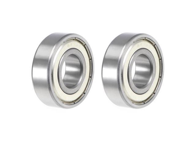 sourcing map 6203ZZ Deep Groove Ball Bearing 17x40x12mm Double Shielded ABEC-3 Bearings 1-Pack