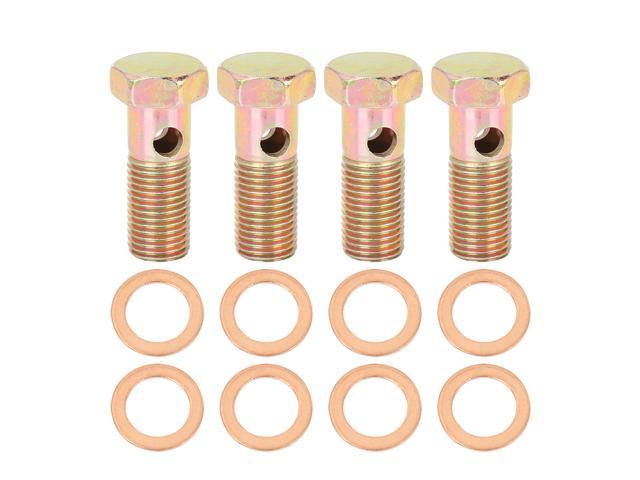 Double Banjo Bolts Various Size Copper Washer M8 M16 M18 1/4 Inch BSP 
