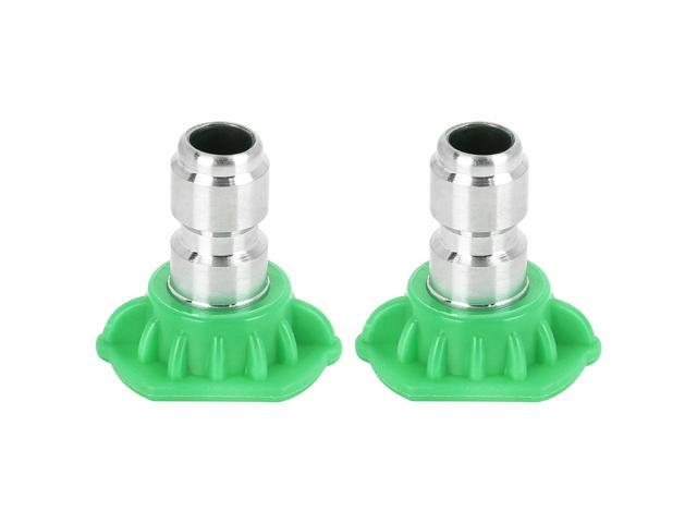 2pcs 25 Degrees Pressure Washer Spray Nozzle Tip Jet 0.06'' Quick