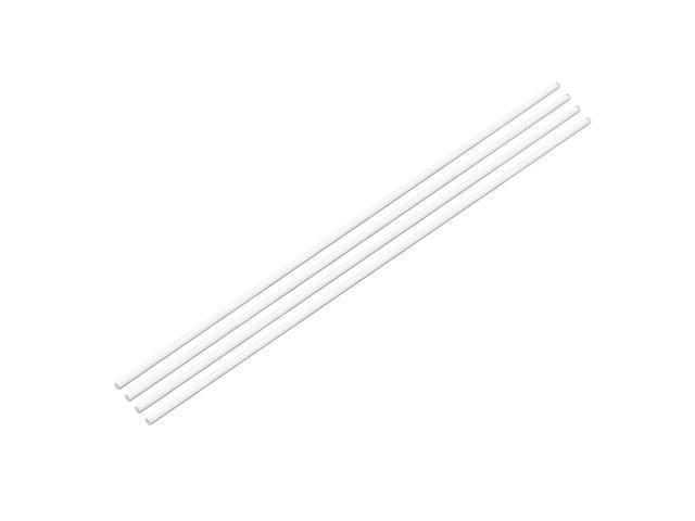 6mmx500mm Transparent Clear Bubble Solid Acrylic Round Rod PMMA Bar 