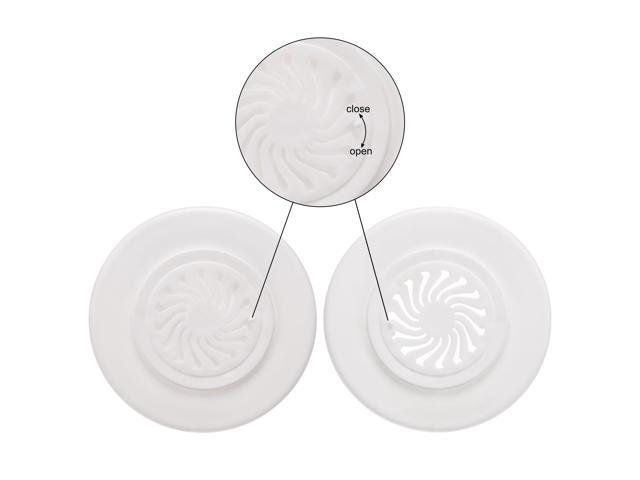 2" Dia Hole 4pcs ABS Plastic Air Vent Cover White for 1.6" Round Vent Cover 